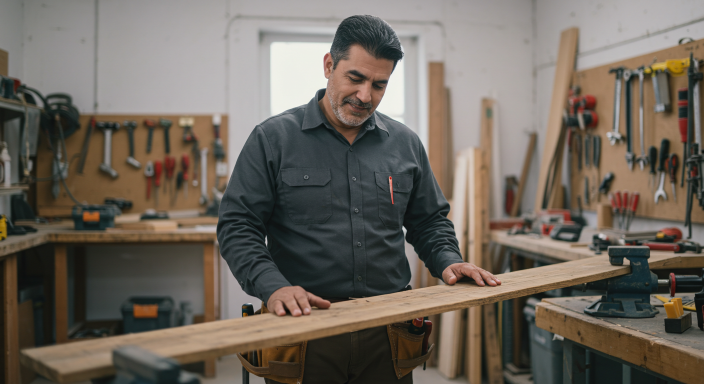 Ariel Home Services professional in workshop